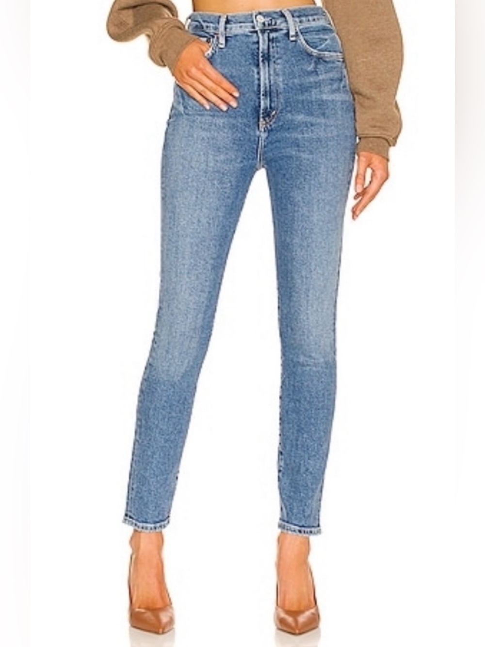 AGOLDE Pinch Waist Skinny Jeans Stretch Ultra High Rise Size 27